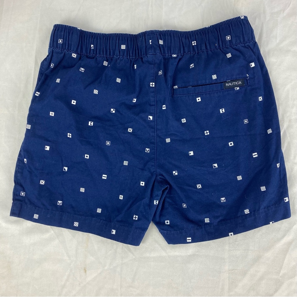 Set of 4 Nautica Plaid & Nautical Patterned Elastic Waist Shorts Boys' Sz 14/16 - Picture 11 of 14